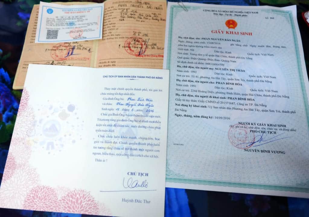 Dịch vụ thêm tên bố vào giấy khai sinh tại Đà Nẵng